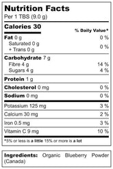 Organic Blueberry Powder - U-RAAW! Health Foods